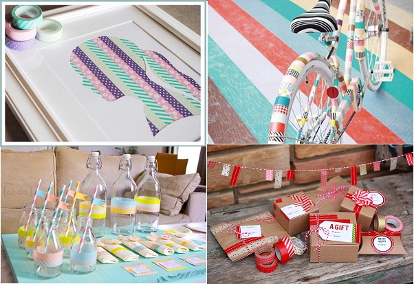 Diferentes proyectos con washi tape 