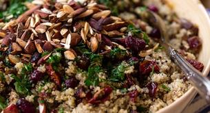 Quinoa con champiñones y dátiles